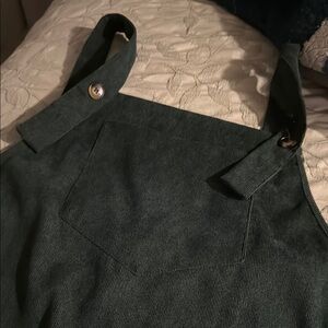 Green Corduroy Overalls